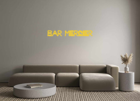néon personnalisé Bar Mercier