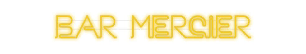 néon personnalisé Bar Mercier