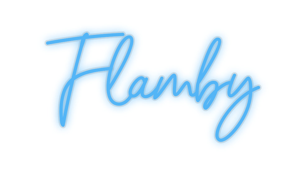 néon personnalisé Flamby