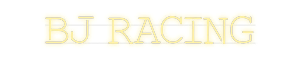 néon personnalisé BJ RACING