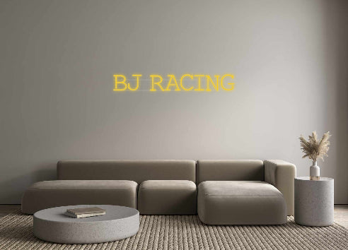néon personnalisé BJ RACING