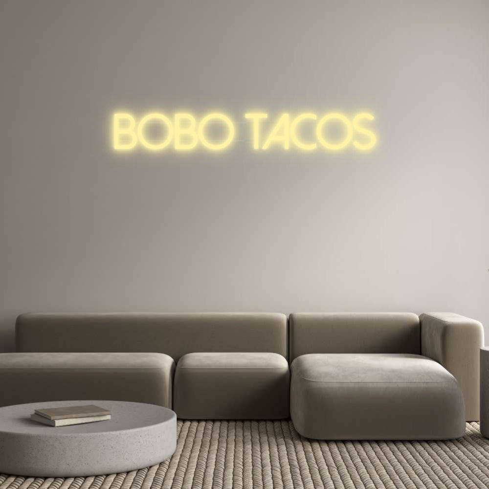 néon personnalisé Bobo tacos