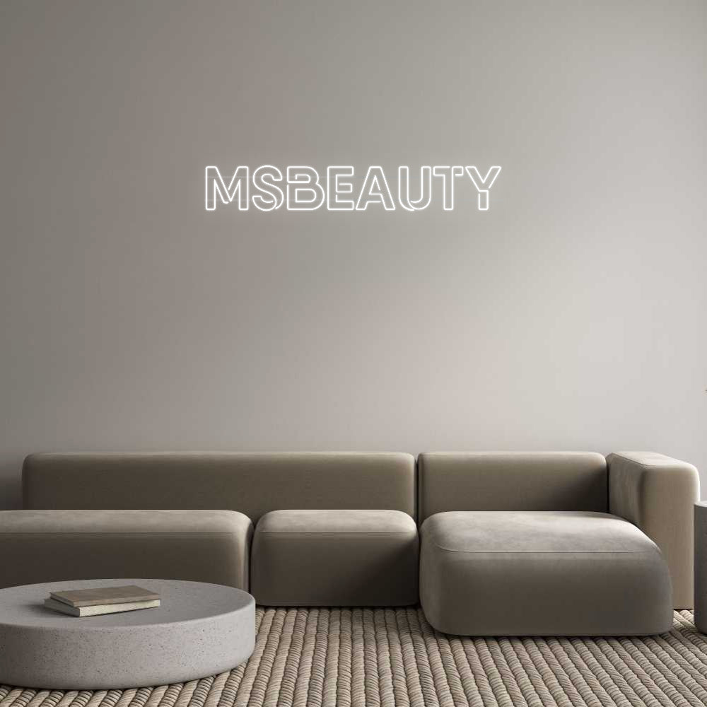 néon personnalisé MSbeauty