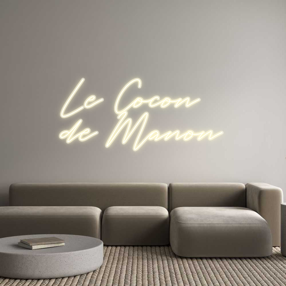 Néon personnalisé Le Cocon
de...