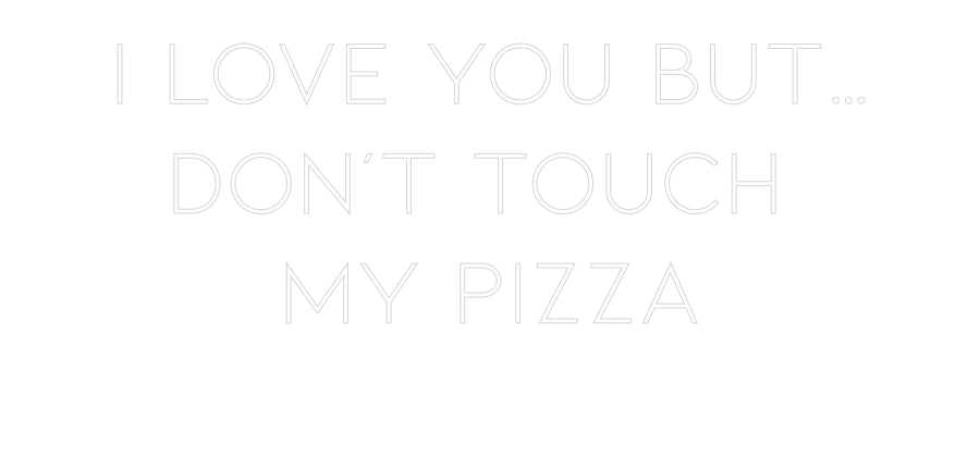 Néon personnalisé I LOVE YOU BU...