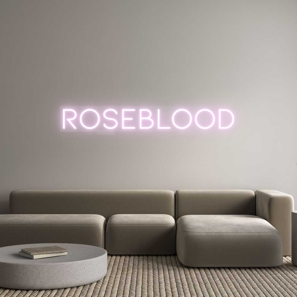 Néon personnalisé ROSEBLOOD