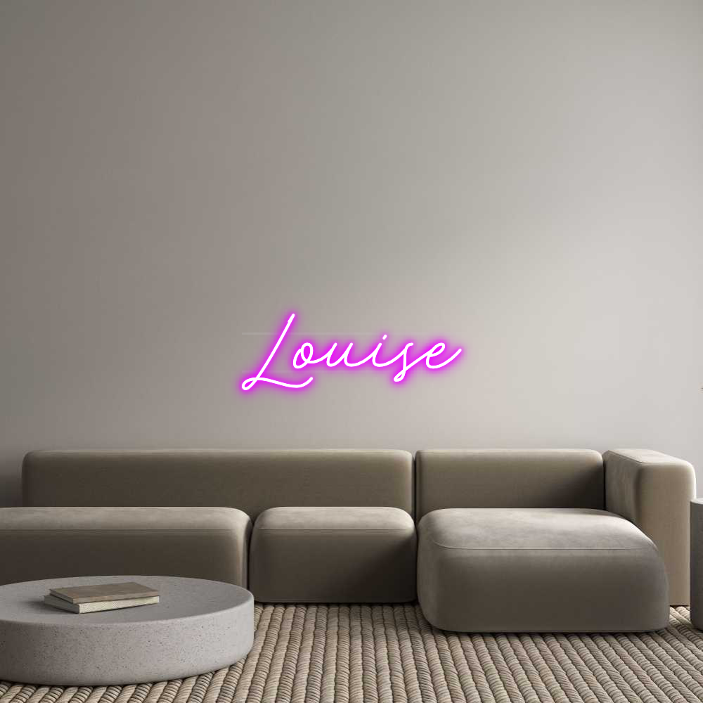 Néon personnalisé Louise