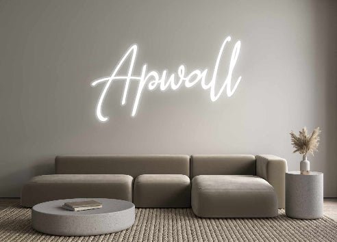 Néon personnalisé Apwall - Le Néon Normand