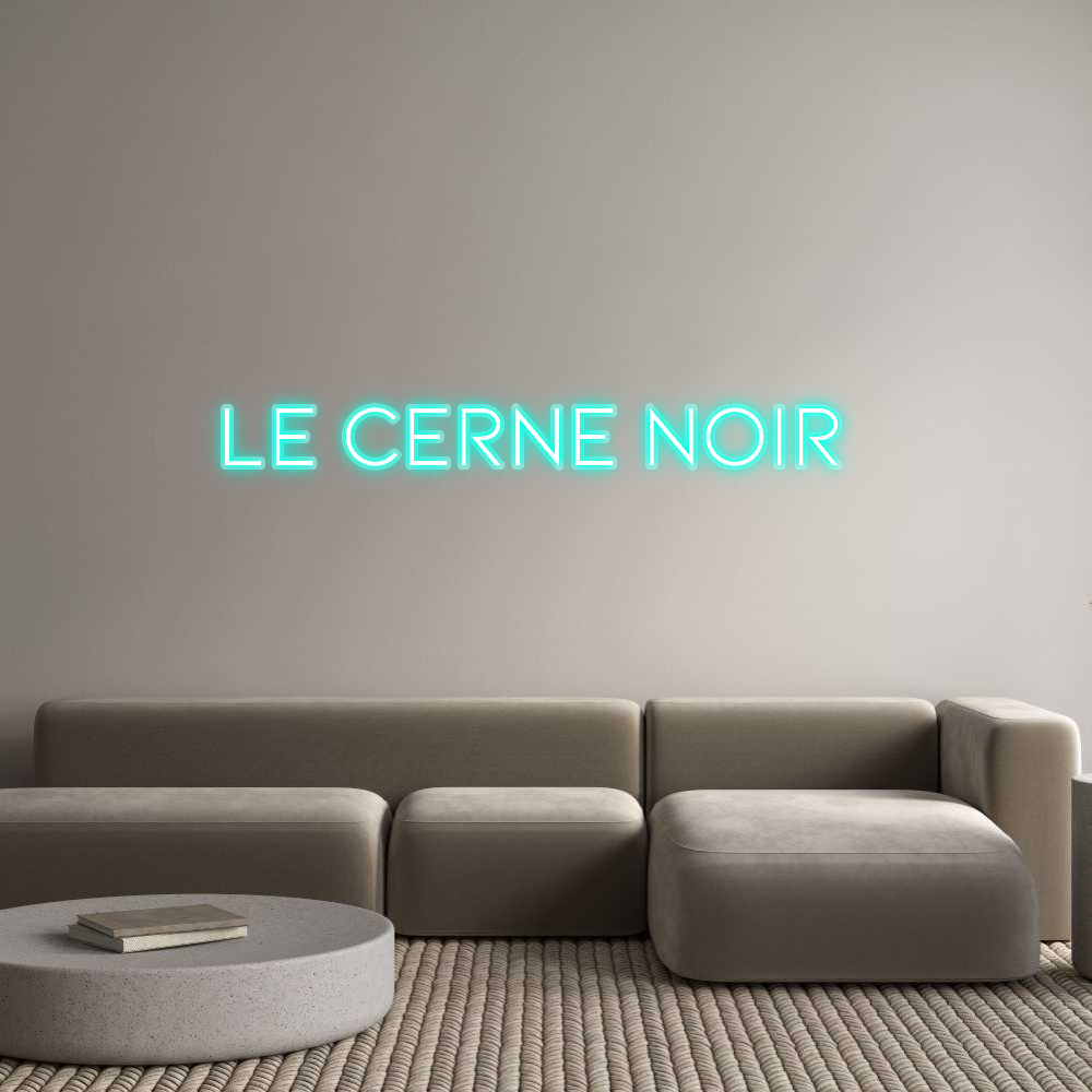 Néon personnalisé LE CERNE NOIR