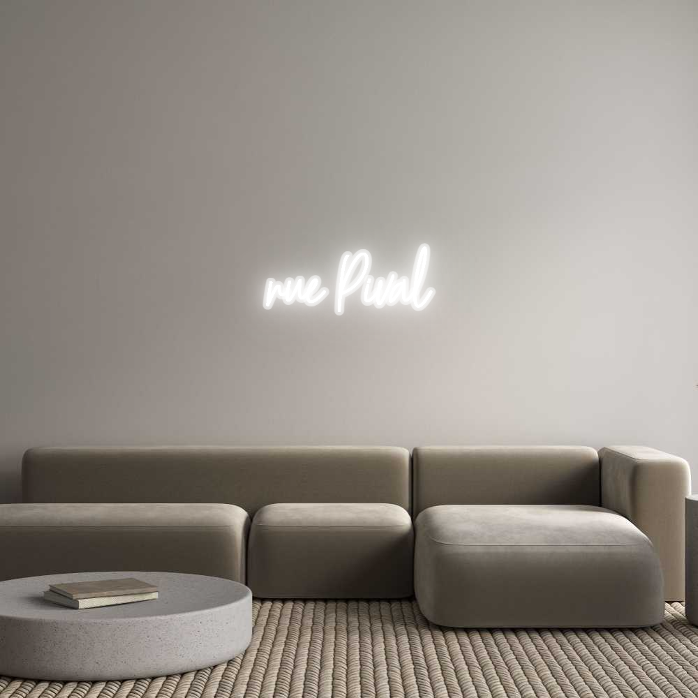 Néon personnalisé rue Pival