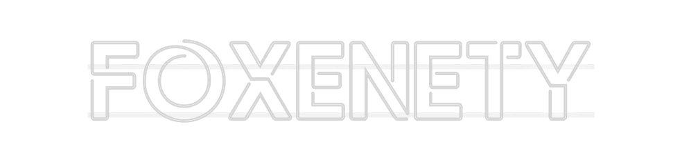 néon personnalisé Foxenety
