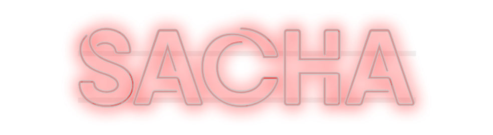 néon personnalisé sacha