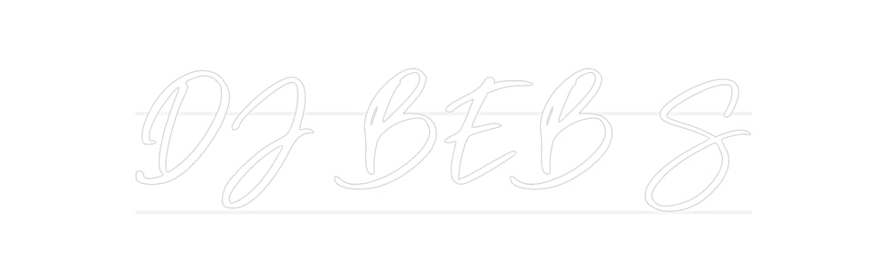 néon personnalisé DJ BEB S