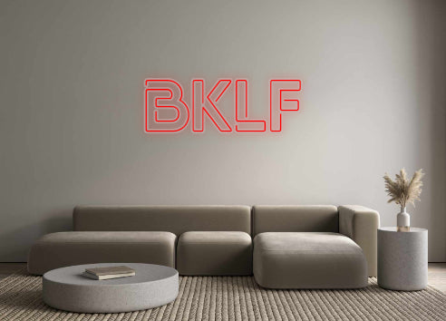 néon personnalisé Bklf