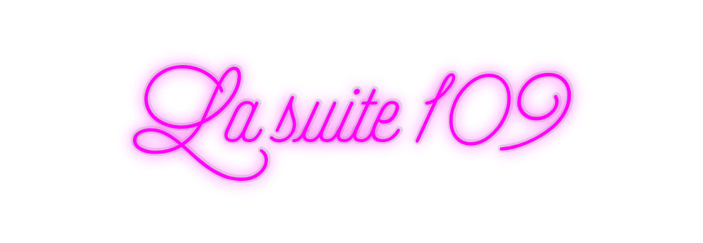 néon personnalisé La suite 109