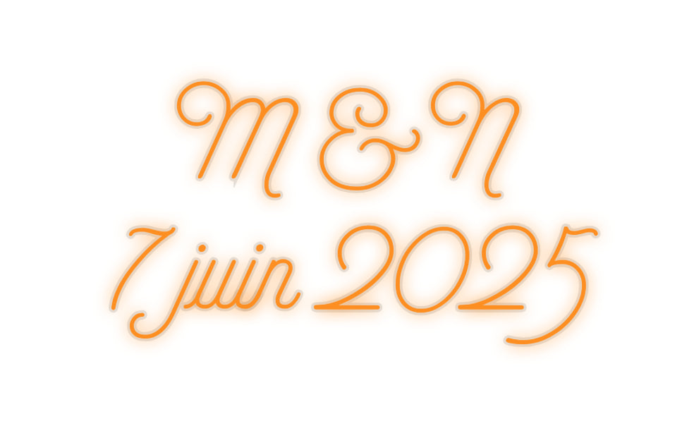 néon personnalisé M & N
7 juin...