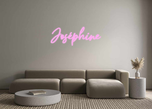 néon personnalisé Joséphine