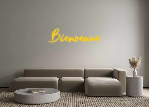 néon personnalisé Bienvenue