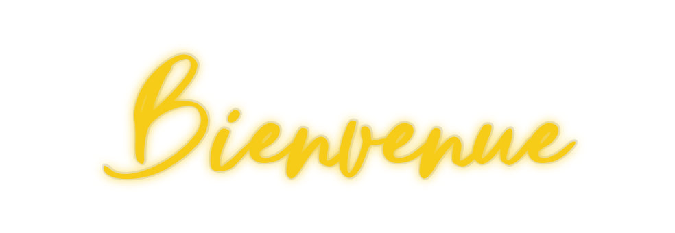 néon personnalisé Bienvenue