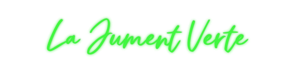 néon personnalisé La Jument Verte