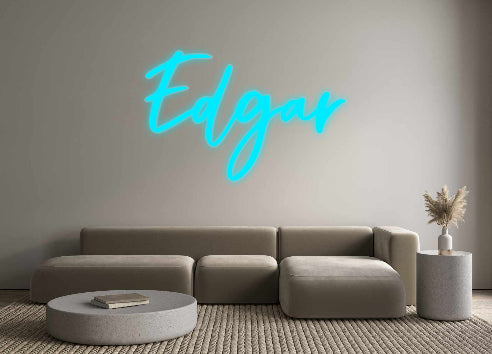 néon personnalisé Edgar