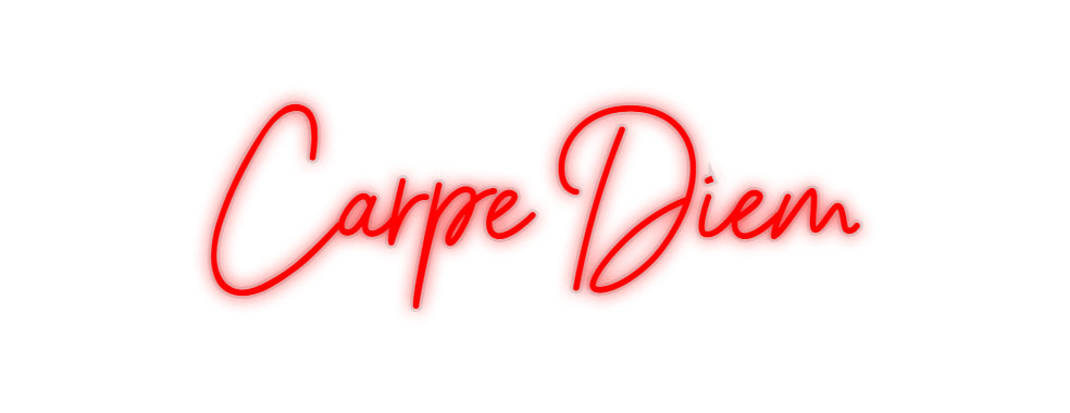 néon personnalisé Carpe Diem