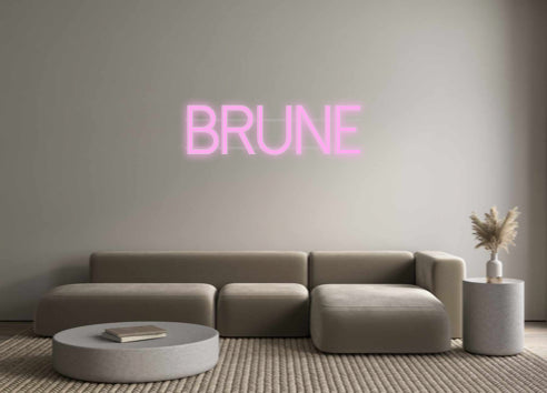 néon personnalisé brune