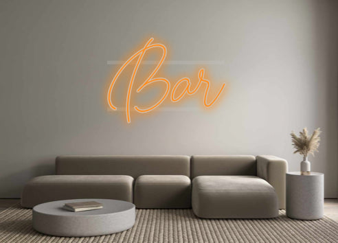 néon personnalisé Bar