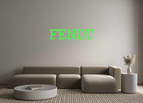 néon personnalisé FENDT