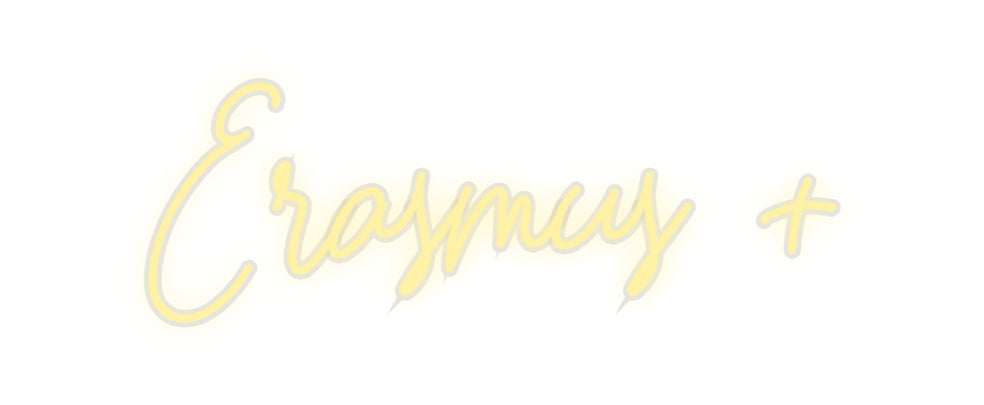 néon personnalisé Erasmus +