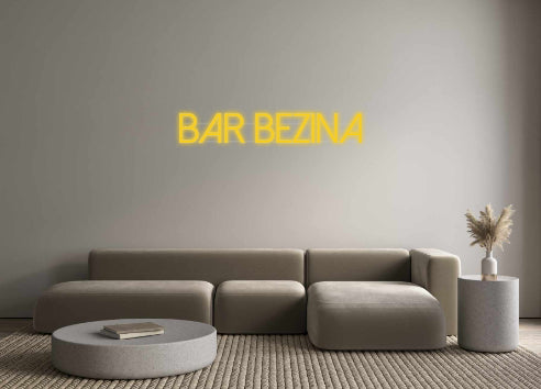 néon personnalisé Bar Bezina