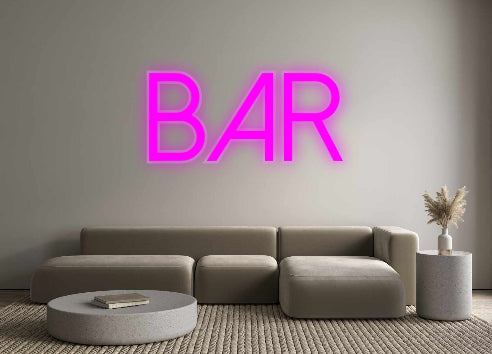 néon personnalisé BAR