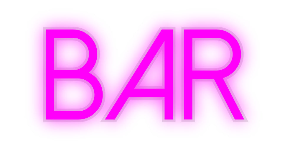 néon personnalisé BAR