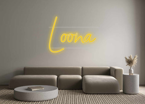 néon personnalisé Loona