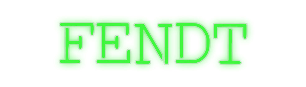 néon personnalisé FENDT