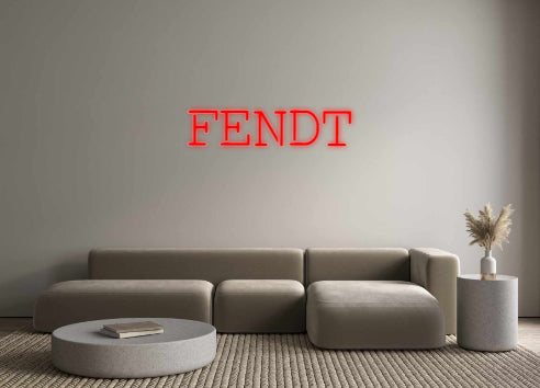 néon personnalisé FENDT