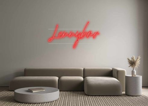 néon personnalisé Lennybar