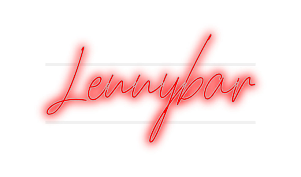 néon personnalisé Lennybar