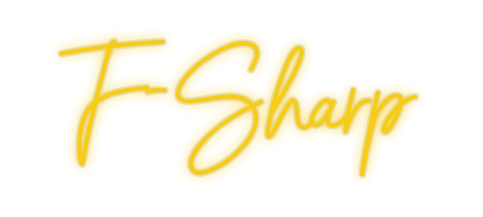 néon personnalisé F-Sharp