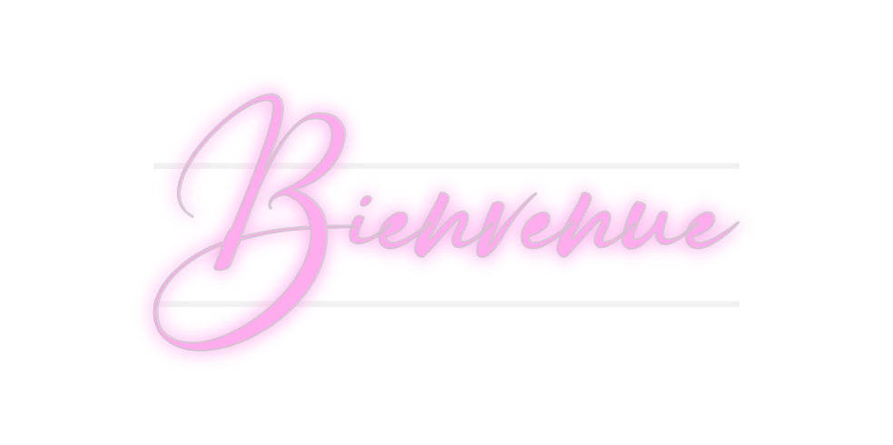 néon personnalisé Bienvenue