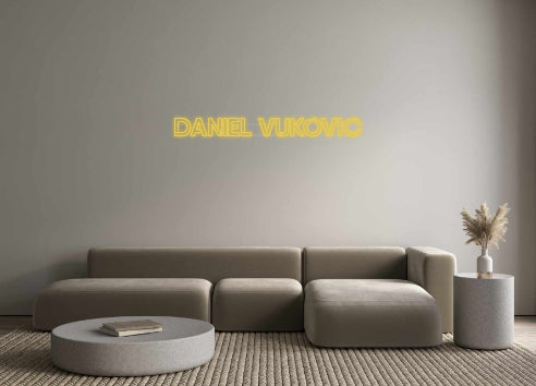 néon personnalisé Daniel Vukovic
