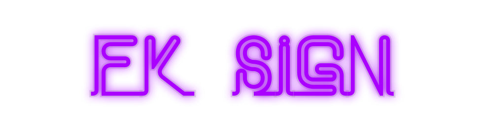 néon personnalisé FK sign