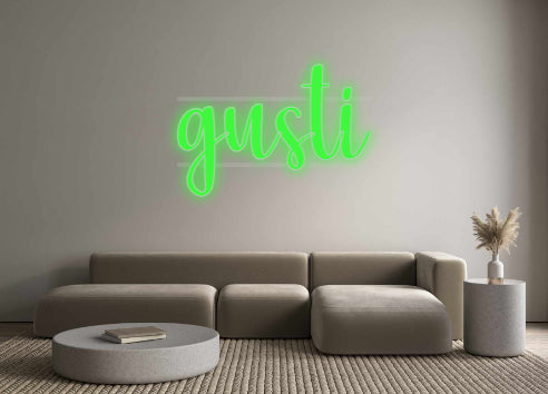néon personnalisé gusti
