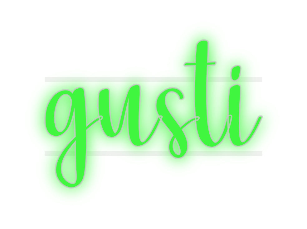 néon personnalisé gusti