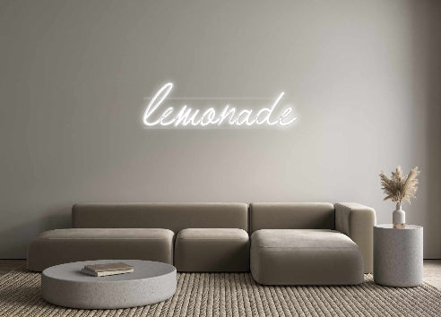 néon personnalisé lemonade