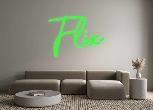 néon personnalisé Flix