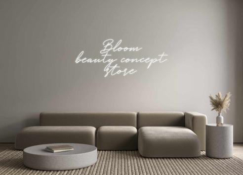 néon personnalisé Bloom
beauty...