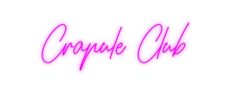 néon personnalisé Crapule Club