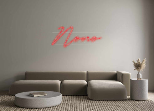 néon personnalisé Nono
