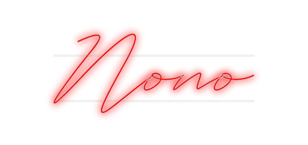 néon personnalisé Nono